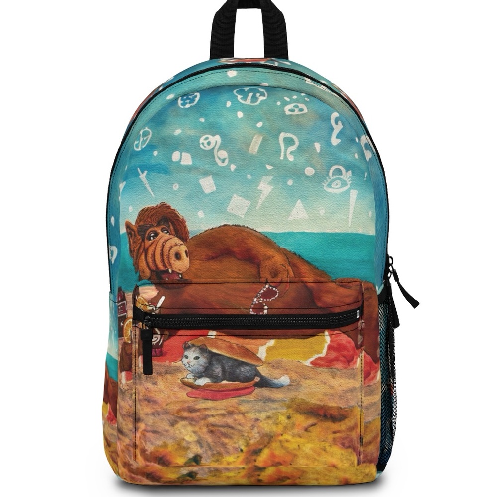 Vacation Vibes ALF Premium Backpack- 80s TV Alien Life Form Everyday Classic Bag